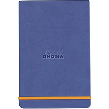 Блокнот "Rhodiarama Webnotepad" на резинке, A5, 96 листов, линейка, сапфировый