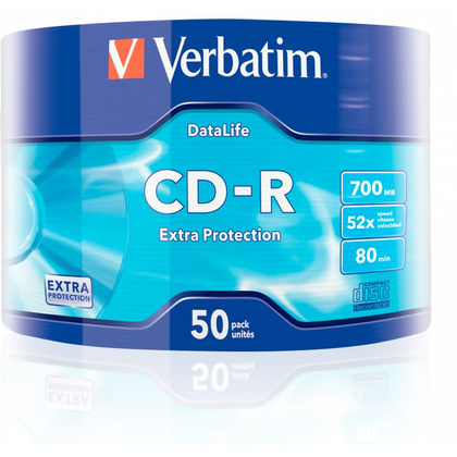 Диск Verbatim "Extra Protection", CD-R, 0.7 гб, пэт-упаковка, 50 шт - 2