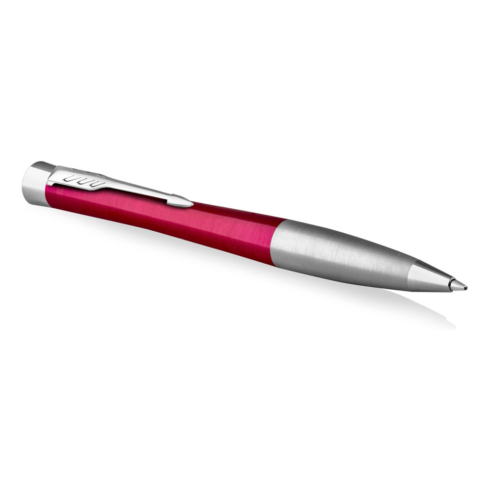 Ручка шариковая автоматическая Parker "Urban Core K314 Vibrant Magenta CT", 1.0 мм, пурпурный, серебристый, стерж. синий - 2