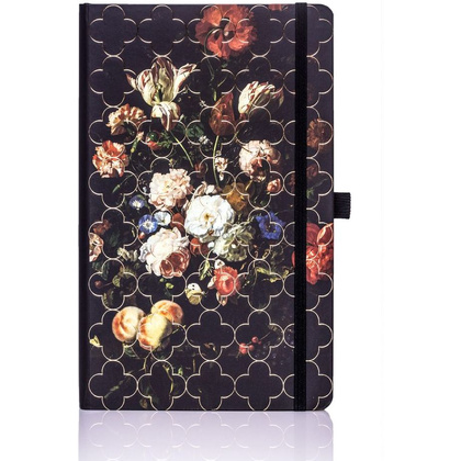 Блокнот "Vintage Tulip", А5, 96 листов, линейка, черный - 2