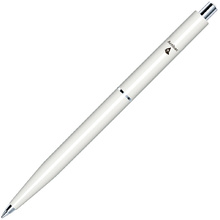 Ручка шариковая автоматическая "Senator Point Polished Antibac", 1.0 мм, белый, стерж. синий