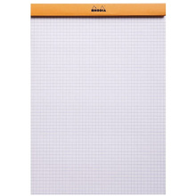 Блокнот "Rhodia", А4, 80 листов, клетка, оранжевый
