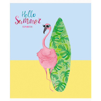 Тетрадь "Hello summer", А5, 48 листов, клетка, ассорти - 7
