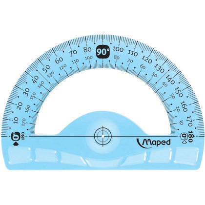 Транспортир Maped "Flex" 180°, 12 см, ассорти