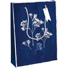 Пакет бумажный подарочный "Excellia. Cyanotype", 26.5x14x33 см