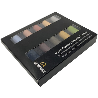 Набор мягкой пастели "Rembrandt Half Pastel", 10 цветов, приглушенные оттенки - 3