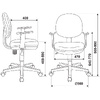 Кресло детское Бюрократ CH-W356AXSN, ткань, пластик, фиолетовый - 6