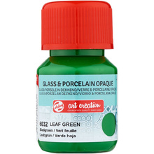 Краски декоративные "GLASS&PORCELAIN OPAQUE", 30 мл, 6032 зеленый