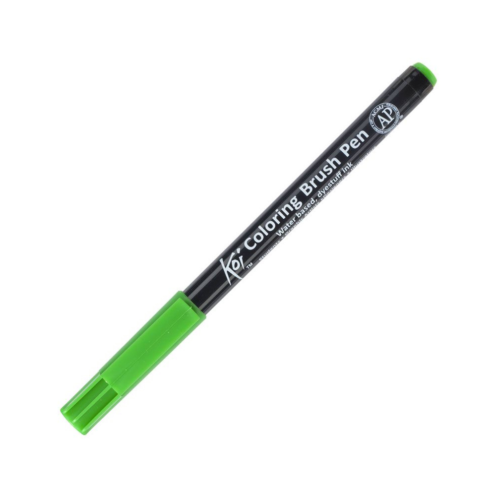 Маркер акварельный "Koi Color Brush", изумрудный