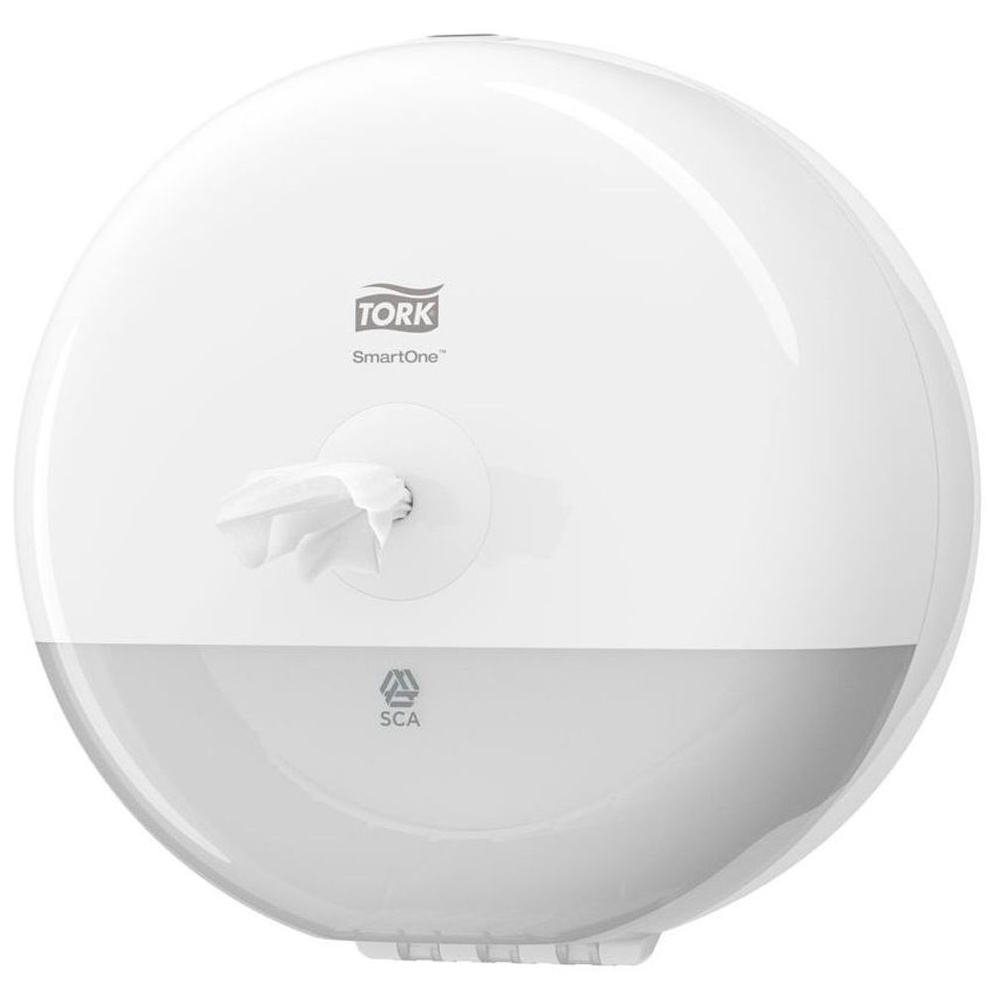 Диспенсер "Tork SmartOne T9" для туалетной бумаги в мини рулонах, пластик, белый (681000)