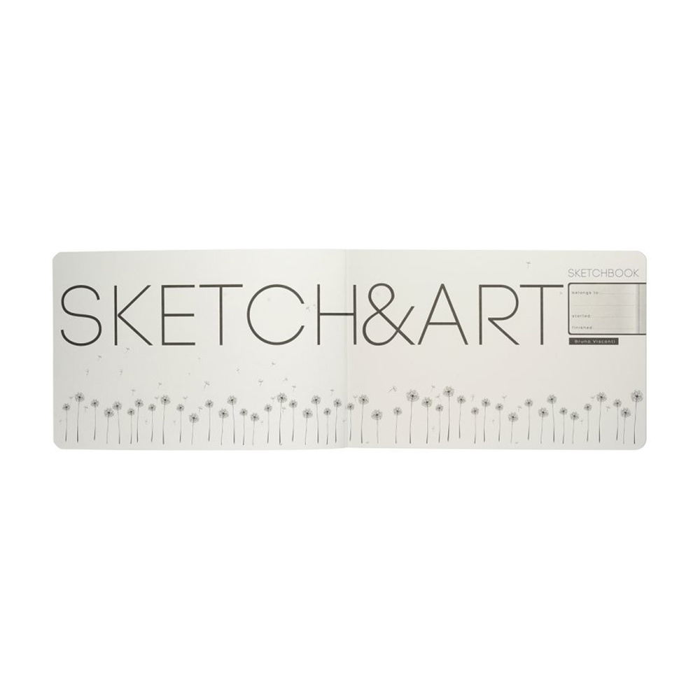 Скетчбук "Sketch&Art. Horizont", 21x14 см, 200 г/м2, 48 листов, серый - 4