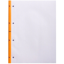 Сменный блок для тетради на кольцах "Rhodia", А4+, 80 листов, клетка, оранжевый
