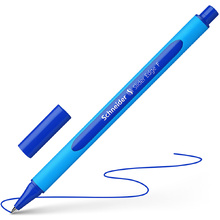 Ручка шариковая "Schneider Slider Edge F", голубой, синий, стерж. синий