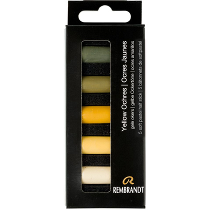 Набор мягкой пастели "Rembrandt Half Pastel", 5 цветов, охры