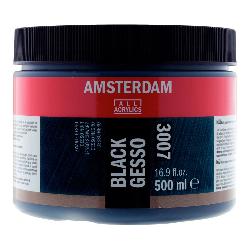 Грунт акриловый "Amsterdam", 500 мл, черный
