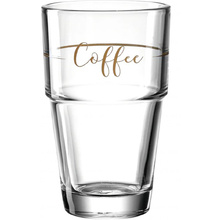 Стакан стеклянный "Solo Coffee", 410 мл, прозрачный
