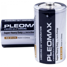 Батарейки солевые Samsung "Pleomax R20 D", 2 шт.
