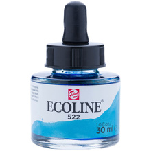 Жидкая акварель "ECOLINE", 522 бирюзовый, 30 мл