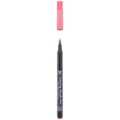 Маркер акварельный "Koi Color Brush", лососево-красный - 3