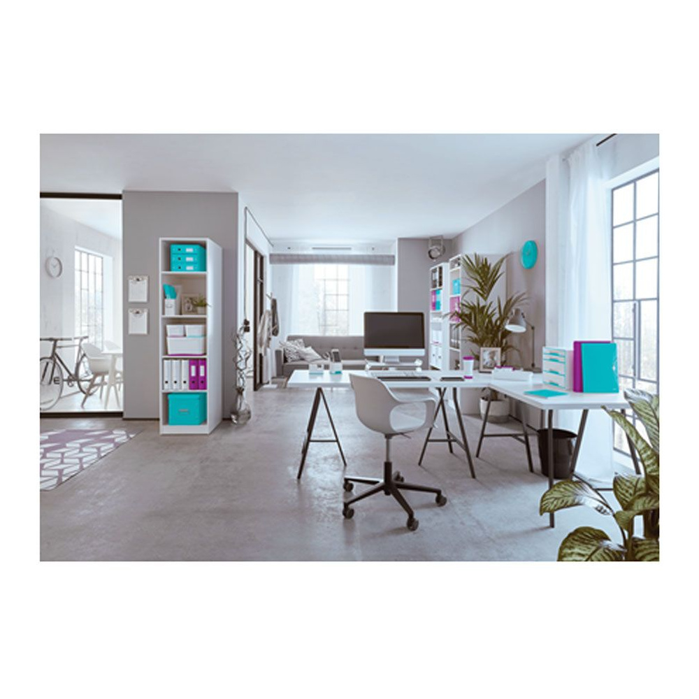 Подставка для канцелярских мелочей и смартфона "Leitz WOW", 90x100x101 мм, фиолетовый, белый - 4