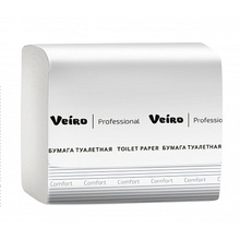 Бумага туалетная листовая "Veiro Professional Comfort", 2 слоя