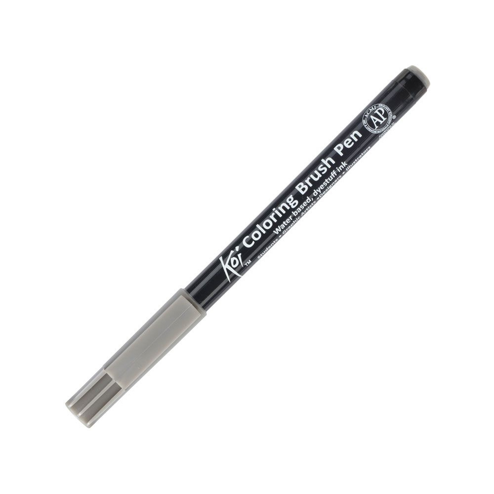 Маркер акварельный "Koi Color Brush", холодный темно-серый