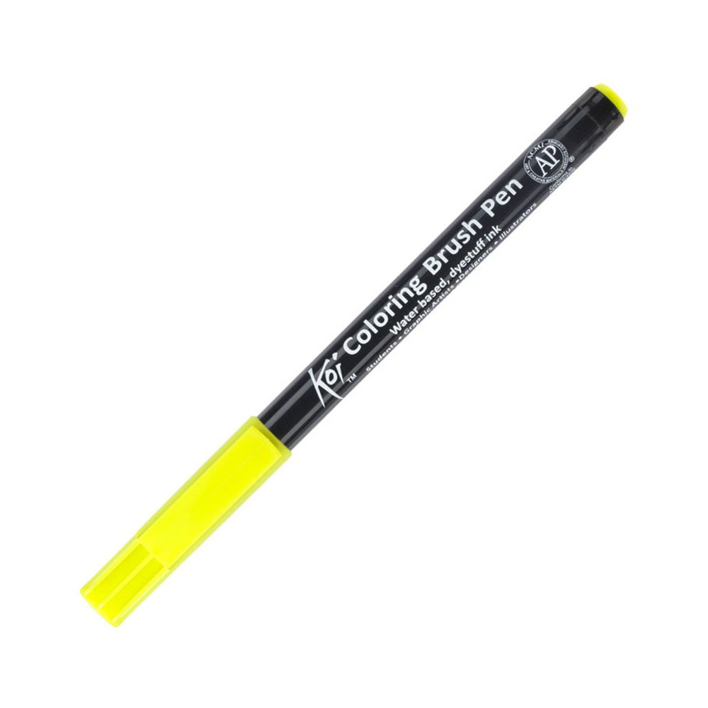 Маркер акварельный "Koi Color Brush", салатовый