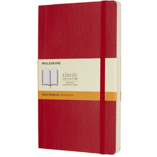 Блокнот "Classic Soft Large", А5, 96 листов, линейка, красный