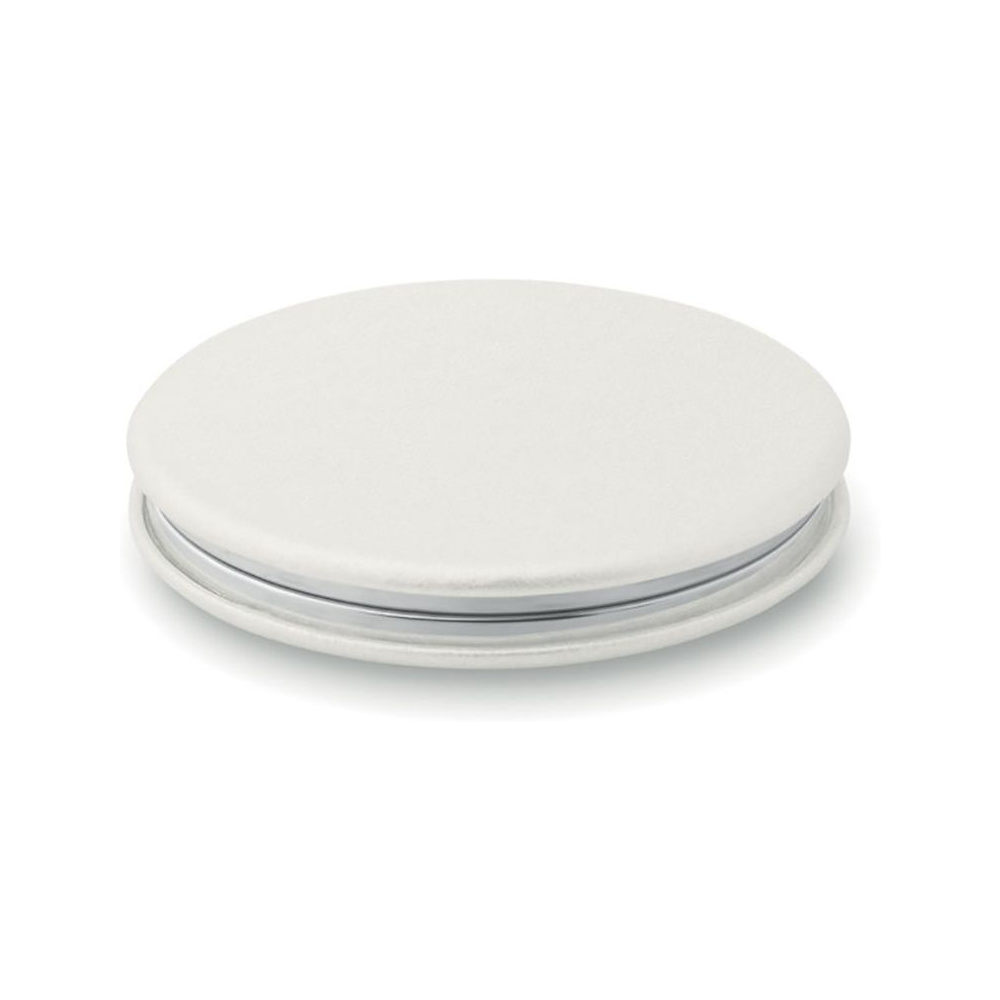Зеркало карманное "Glow Round" двустороннее, белый - 2