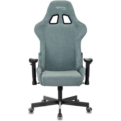 Кресло игровое Бюрократ VIKING "KNIGHT LT28 FABRIC", ткань, металл, серо-голубой  - 5