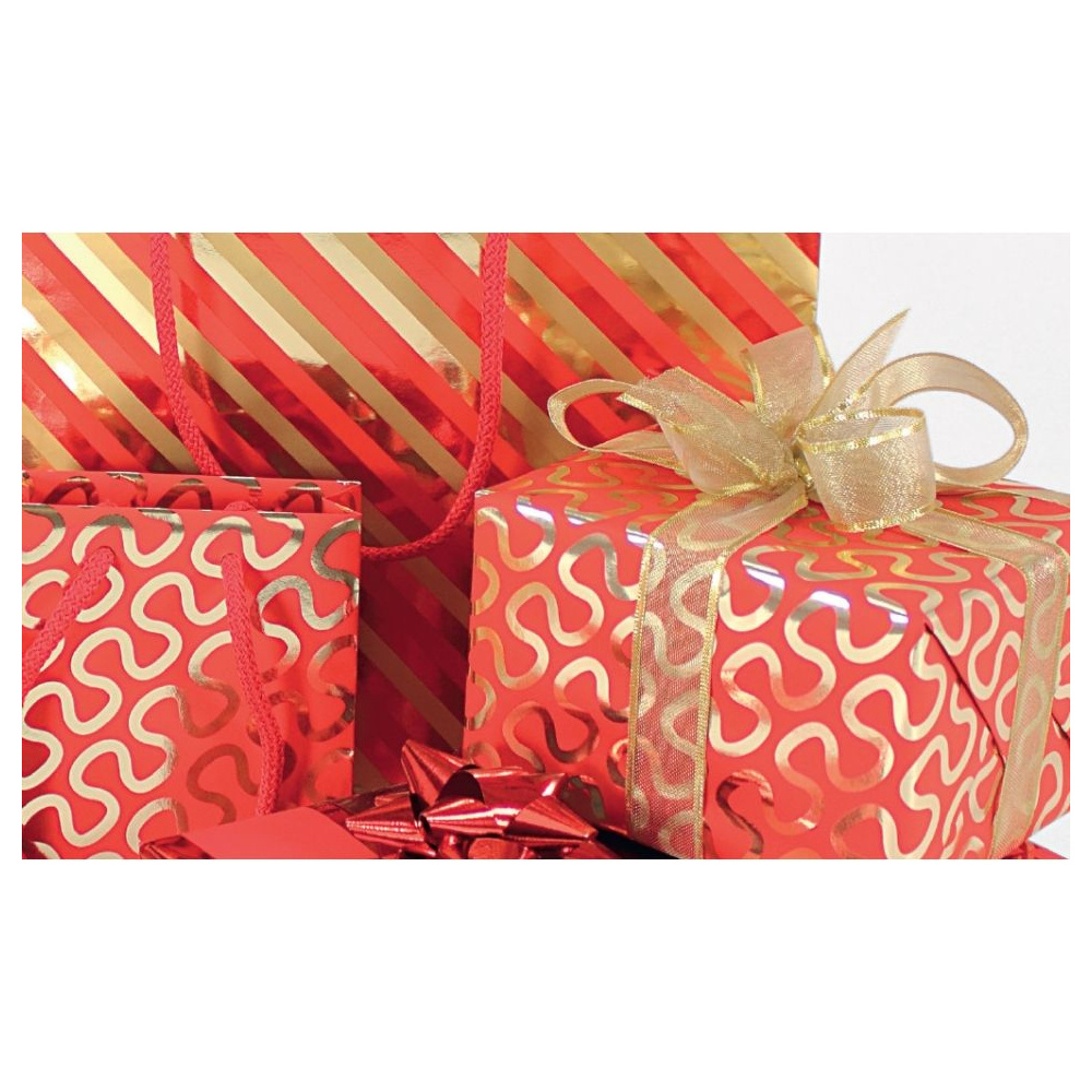 Бумага декоративная в рулоне "Premium. Red", 2x0.7 м, 80 г/м2, ассорти - 2