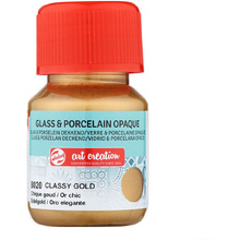 Краски декоративные "GLASS&PORCELAIN OPAQUE", 30 мл, 8020 золотистый