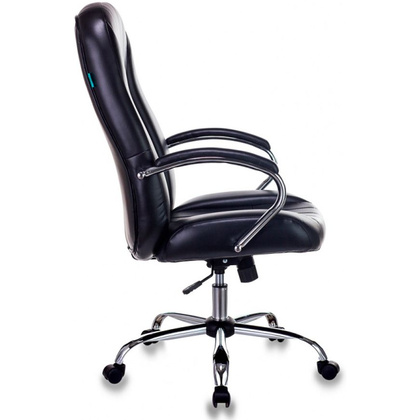 Кресло для руководителя Бюрократ T-898SL черный Leather Venge Black, эко.кожа, металл - 3