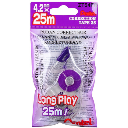 Корректирующий роллер "Long Play", лента, 4.2x25 мм/м