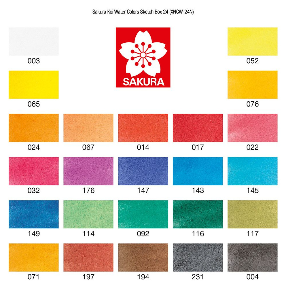Краски акварельные "Koi Water Colors", 24 цвета - 2