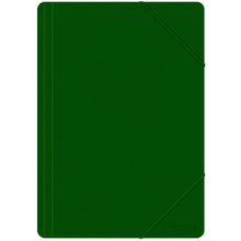 Папка на резинках "Office Products", A4, 15 мм, пластик, зелёный