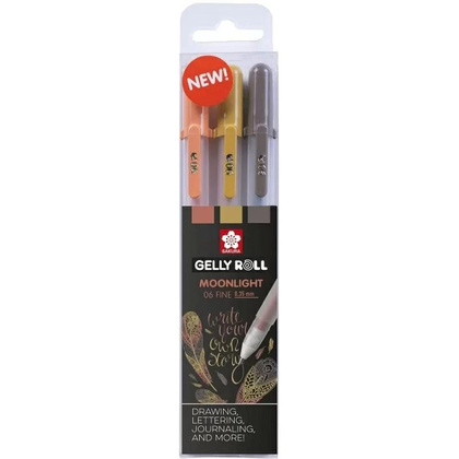 Набор ручек гелевых "Gelly Roll Moonlight Nature", 3 шт., ассорти