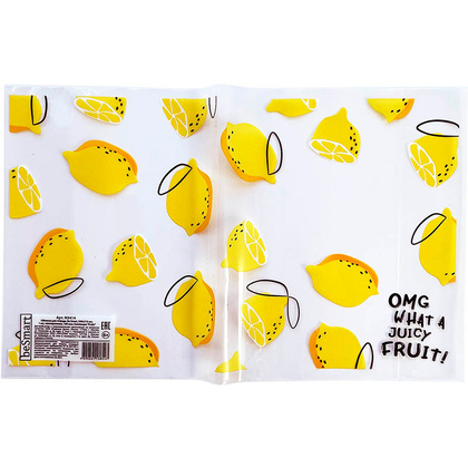 Обложка для тетрадей "Fruits", А5, белый, желтый - 2