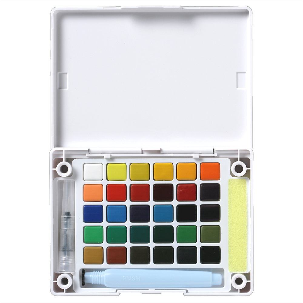 Краски акварельные "Koi Water Colors", 30 цветов 