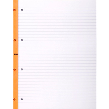 Сменный блок для тетради на кольцах "Rhodia", А4+, 80 листов, линейка, оранжевый - 3