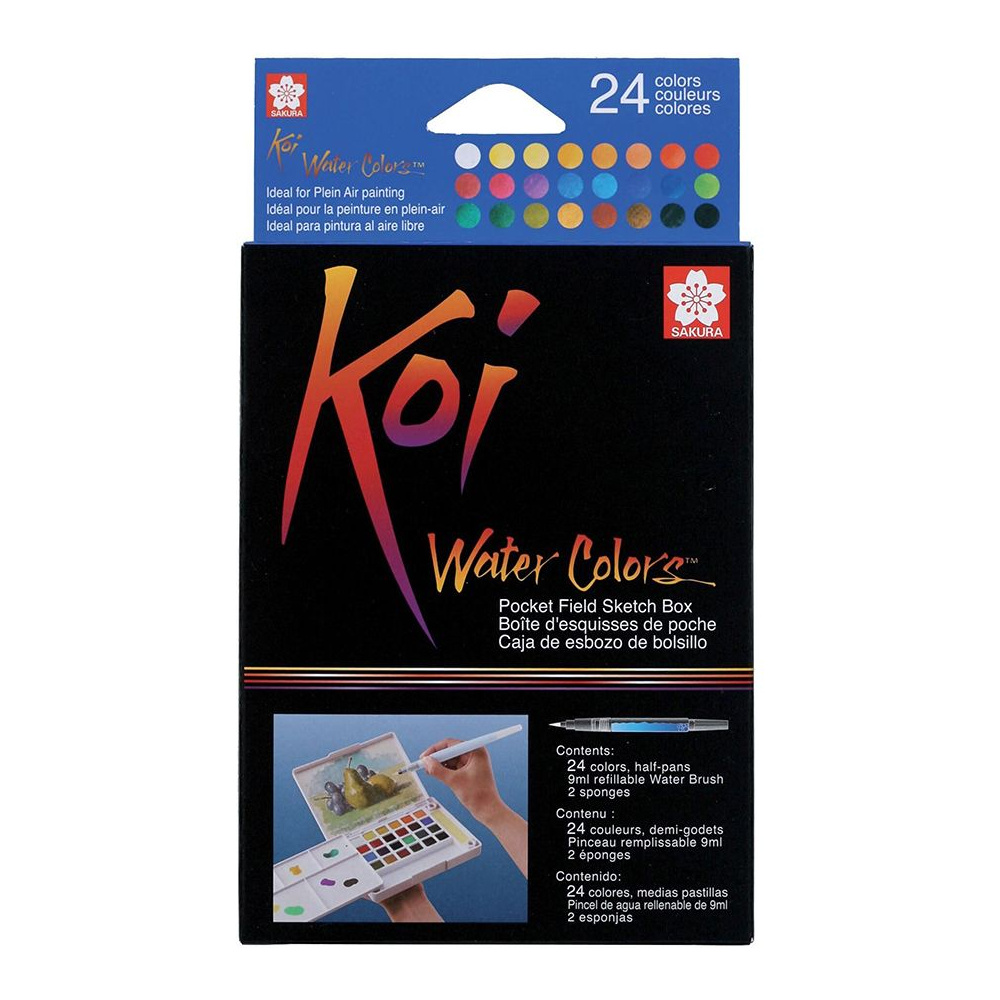 Краски акварельные "Koi Water Colors", 24 цвета - 5