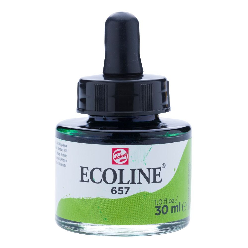 Жидкая акварель "ECOLINE", 657 зелёная бронза, 30 мл