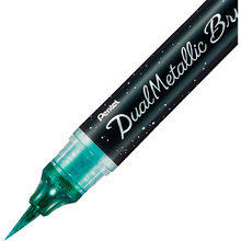 Маркер-кисть "Dual Metallic Brush", зеленый металлик