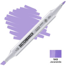 Маркер перманентный двусторонний "Sketchmarker", V43 жакаранда