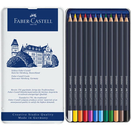 Карандаши цветные "Goldfaber", 12 шт., металлическая упаковка - 2