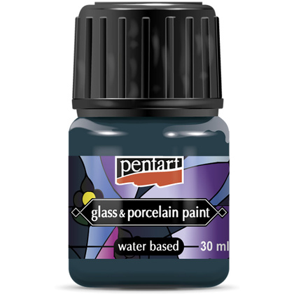 Краски для стекла и керамики "Pentart Glass&Porcelain", 30 мл, бирюзово-зеленый