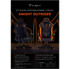 Кресло игровое Бюрократ "Knight Outrider", экокожа, металл, черный ромбик - 10