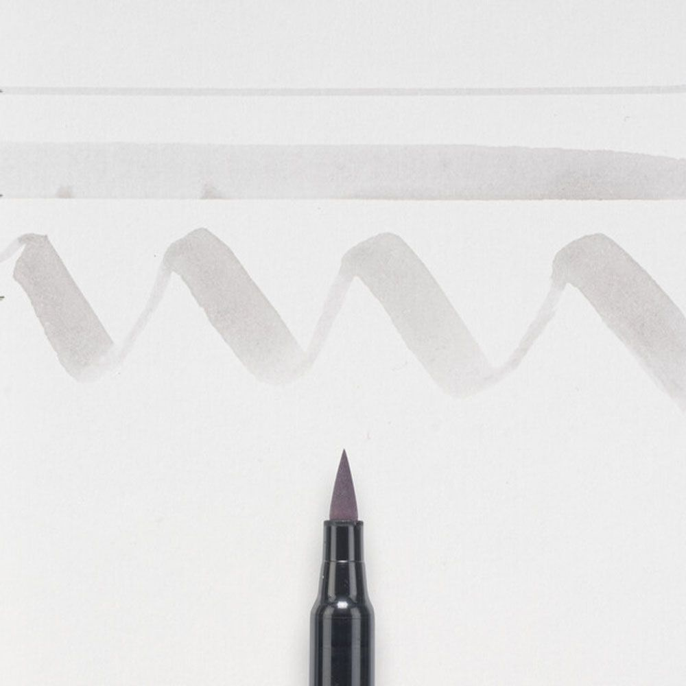 Маркер акварельный "Koi Color Brush", холодный светло-серый - 2