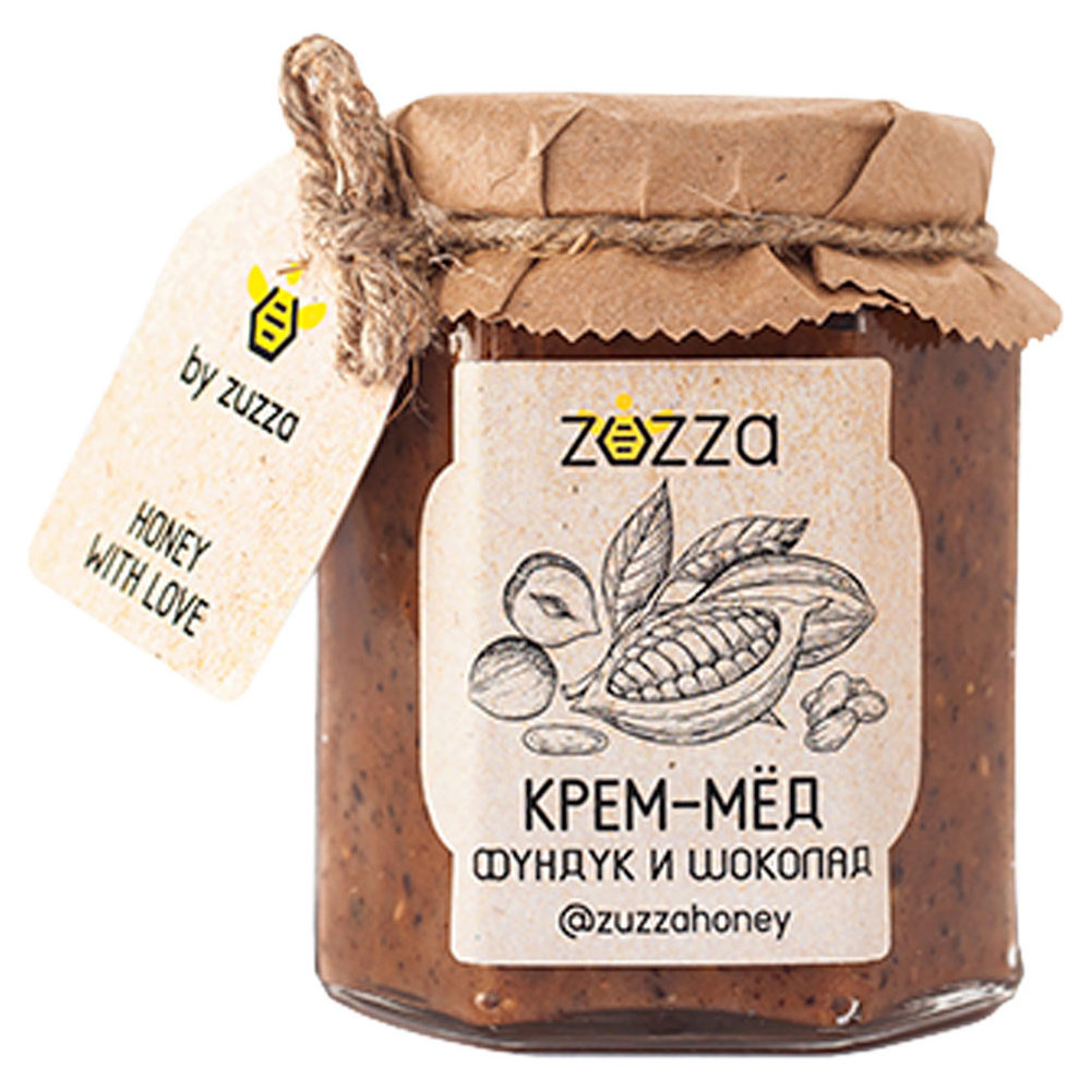 Мед-крем "Zuzza", фундук, шоколад, 240 г