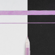 Ручка гелевая "Gelly Roll Metallic", 1.0 мм, прозрачный, стерж. розовый